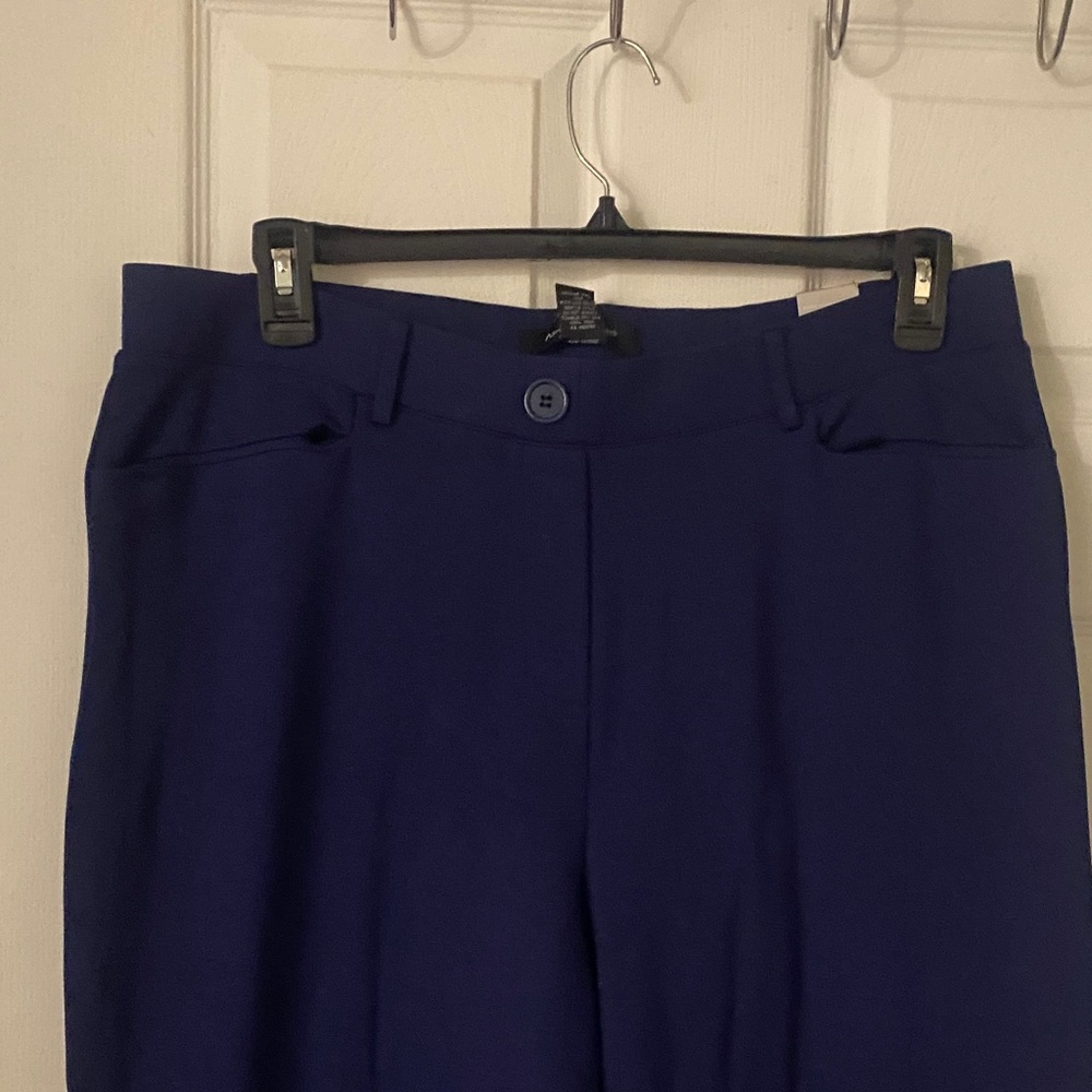 Ashley Stewart 18Tall Navy Women's Wide Leg Pants - Picture 4 of 5